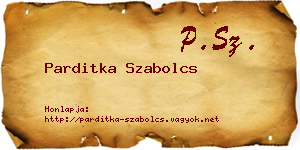 Parditka Szabolcs névjegykártya